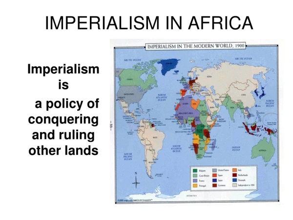 IMPERIALISM IN AFRICA