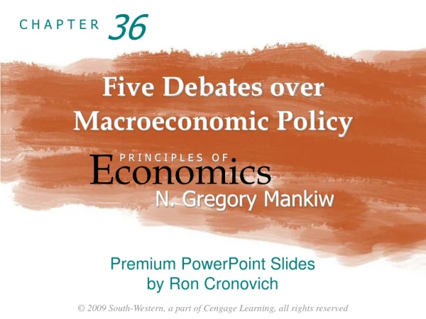 Five Debates over  Macroeconomic Policy