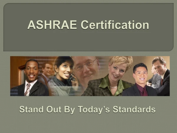 ASHRAE  Certification