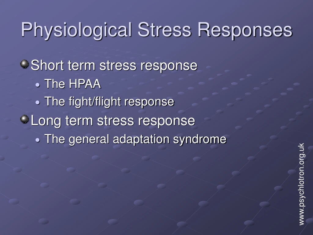 physiological stress responses