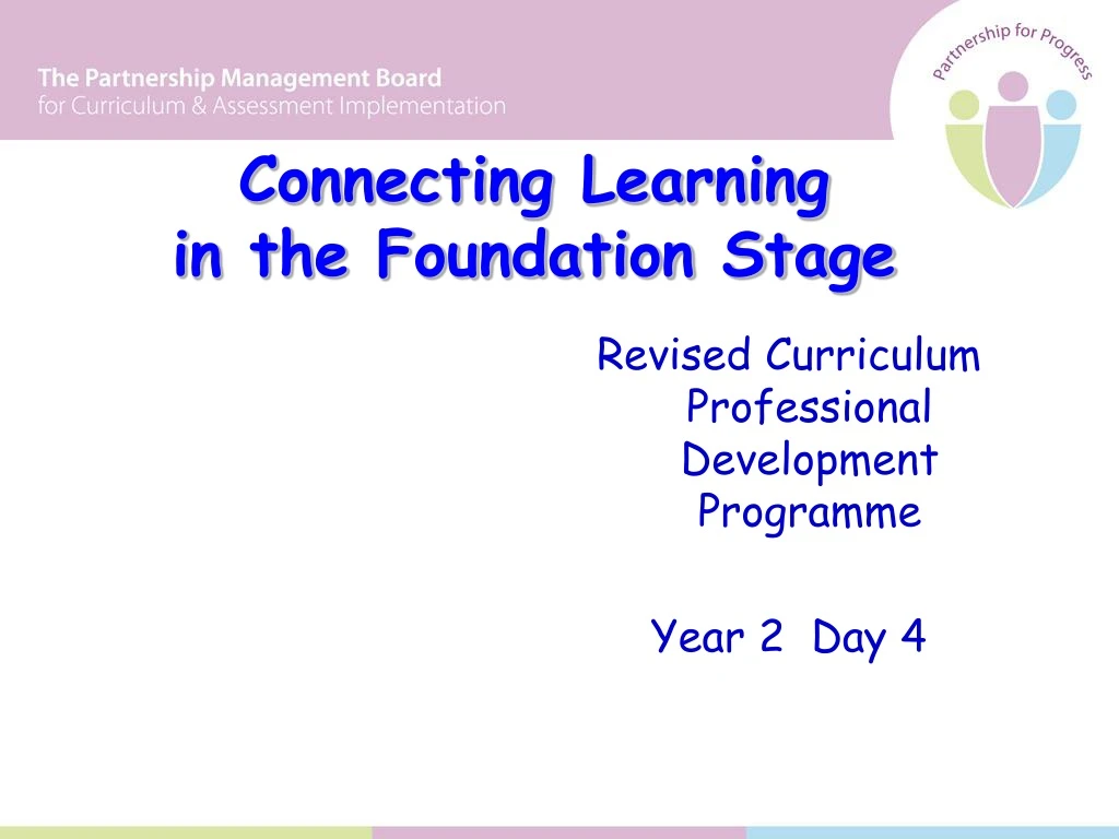 connecting learning in the foundation stage