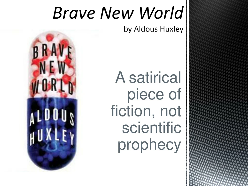 brave new world by aldous huxley