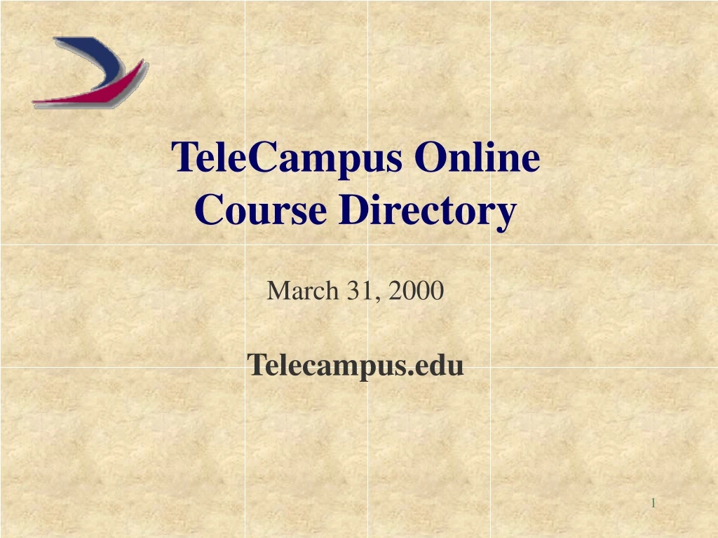 telecampus online course directory march 31 2000