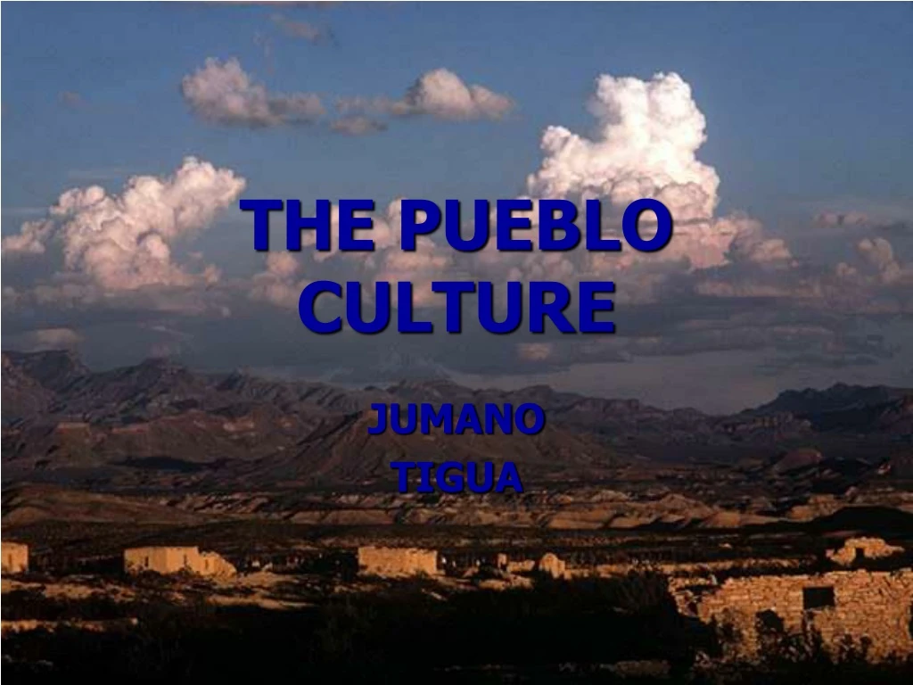 the pueblo culture