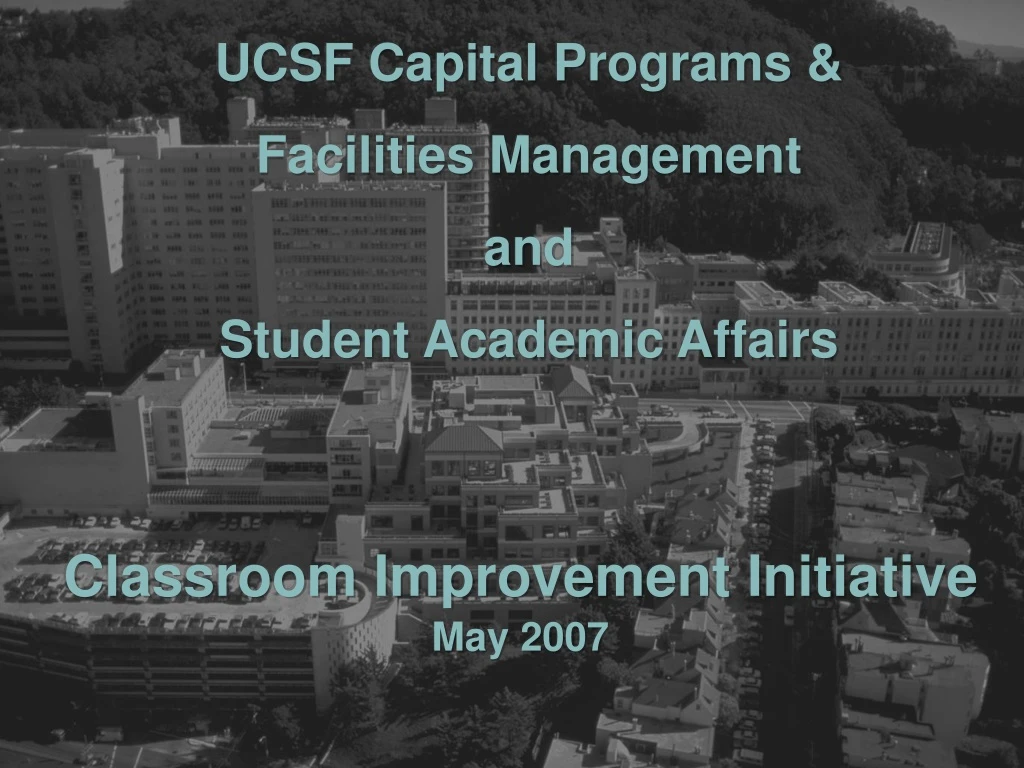 ucsf capital programs facilities management