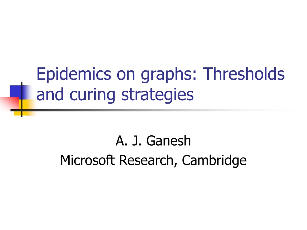 epidemics on graphs thresholds and curing strategies