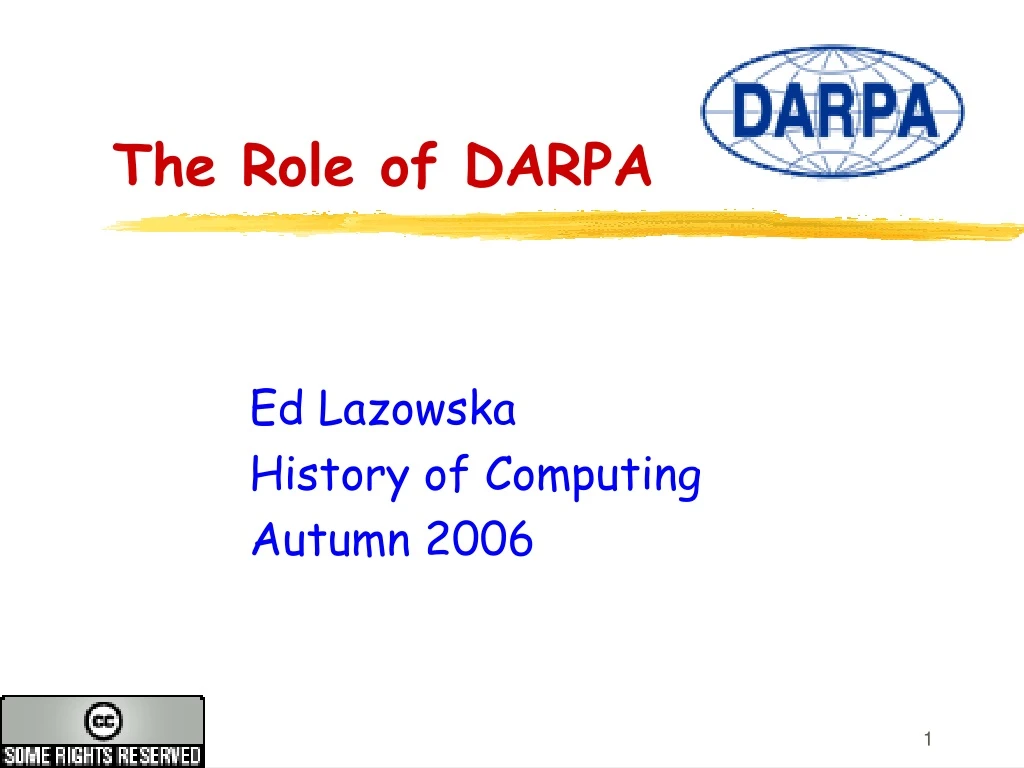 the role of darpa