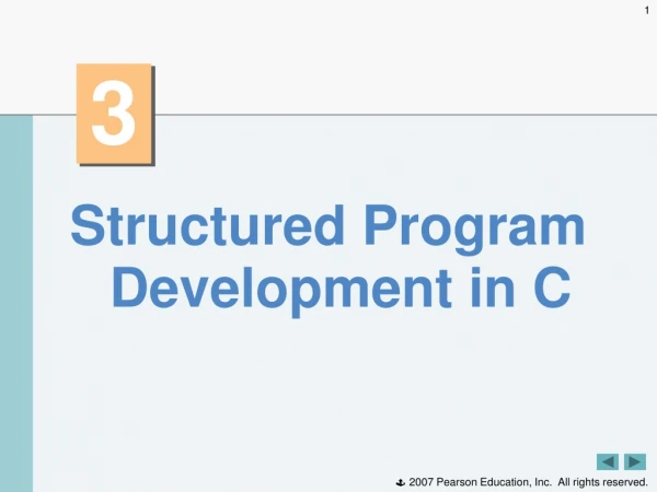 Structured Program Development in C