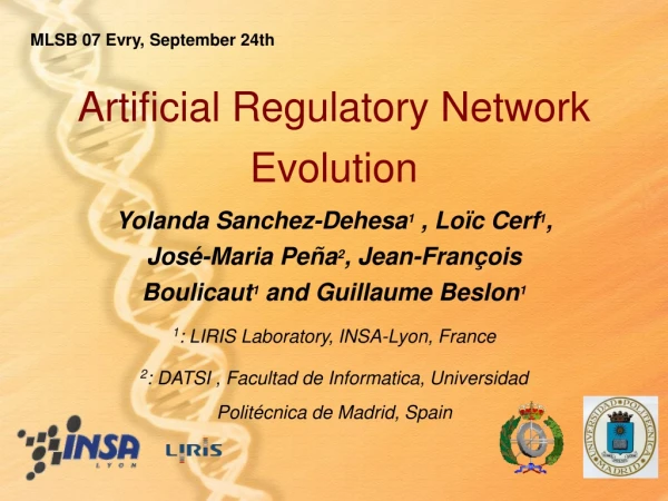 Artificial Regulatory Network Evolution