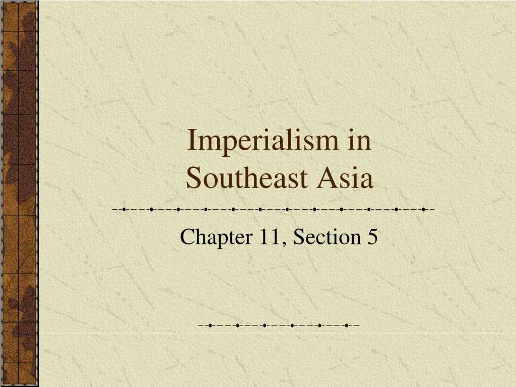 imperialism in southeast asia