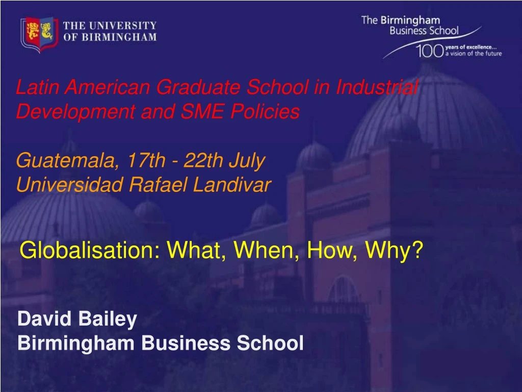 latin american graduate school in industrial