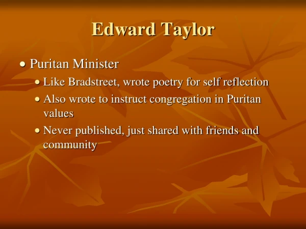 Edward Taylor