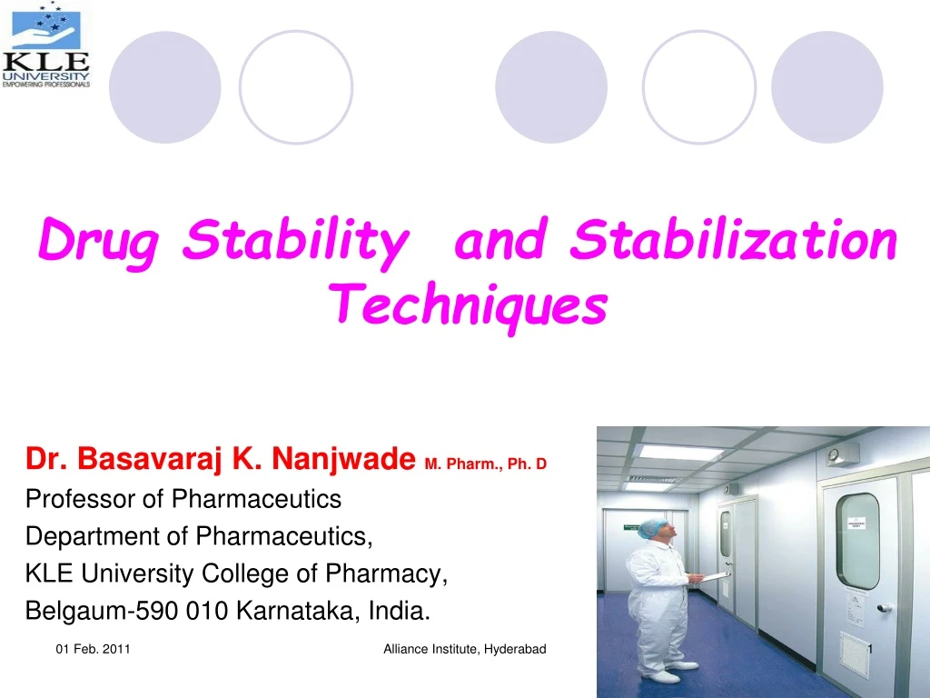 drug stability and stabilization techniques