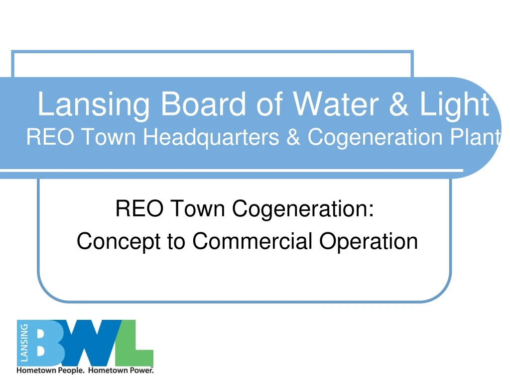 lansing board of water light reo town headquarters cogeneration plant