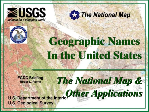 U.S. Department of the Interior U.S. Geological Survey