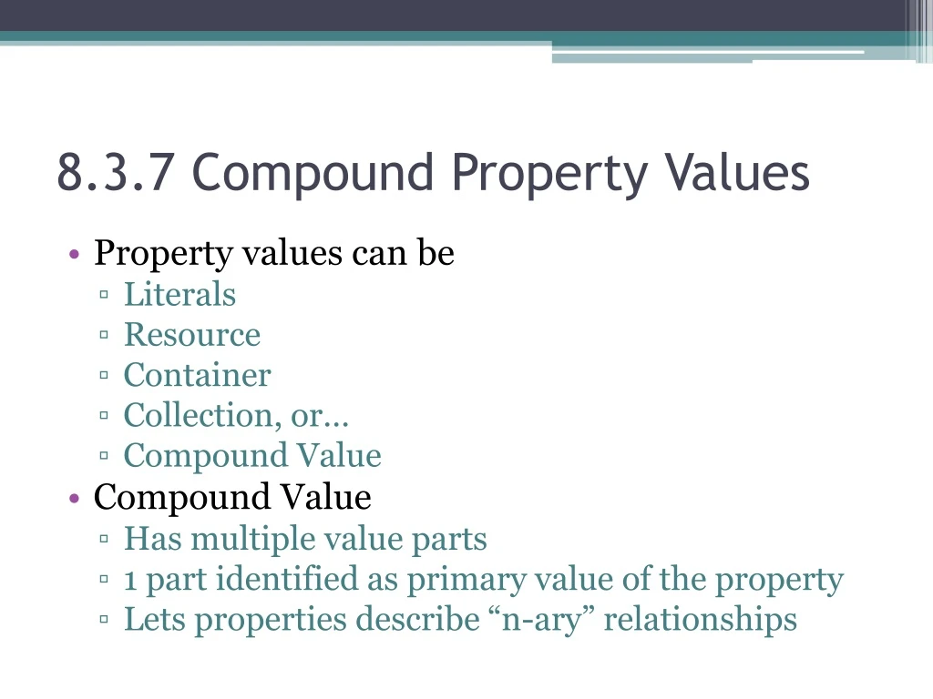 8 3 7 compound property values