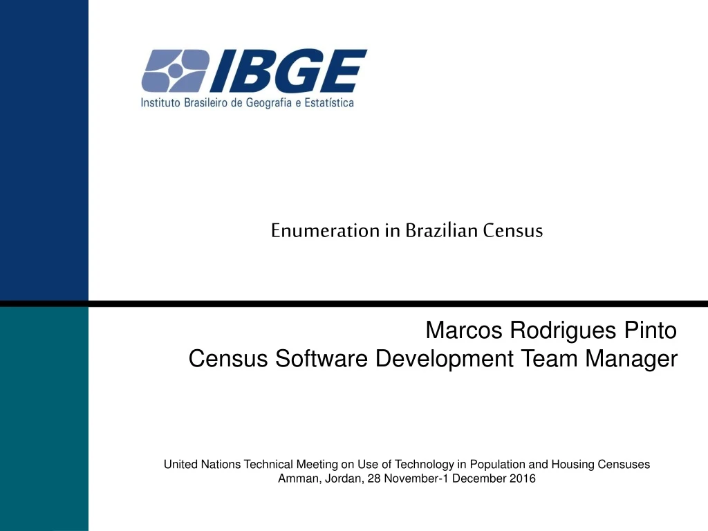 enumeration in brazilian census marcos rodrigues