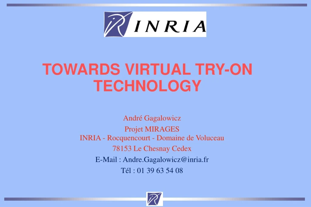 towards virtual try on technology