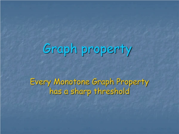 Graph property