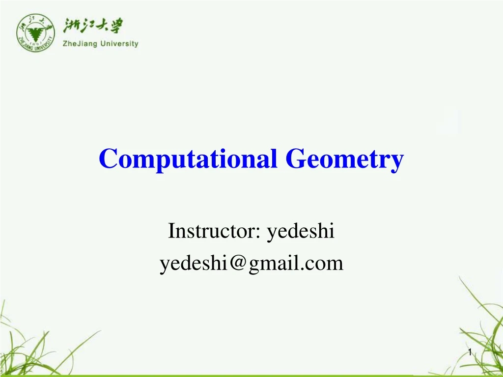 computational geometry