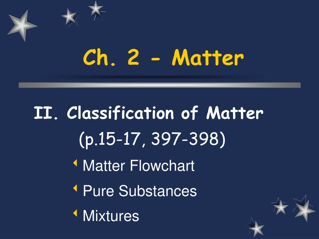 ch 2 matter