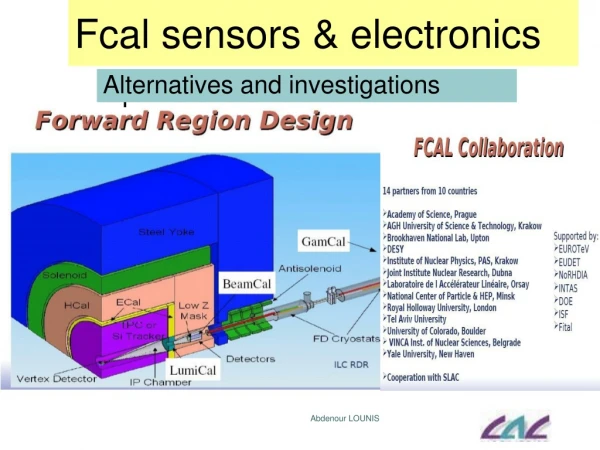 Fcal  sensors &amp; electronics