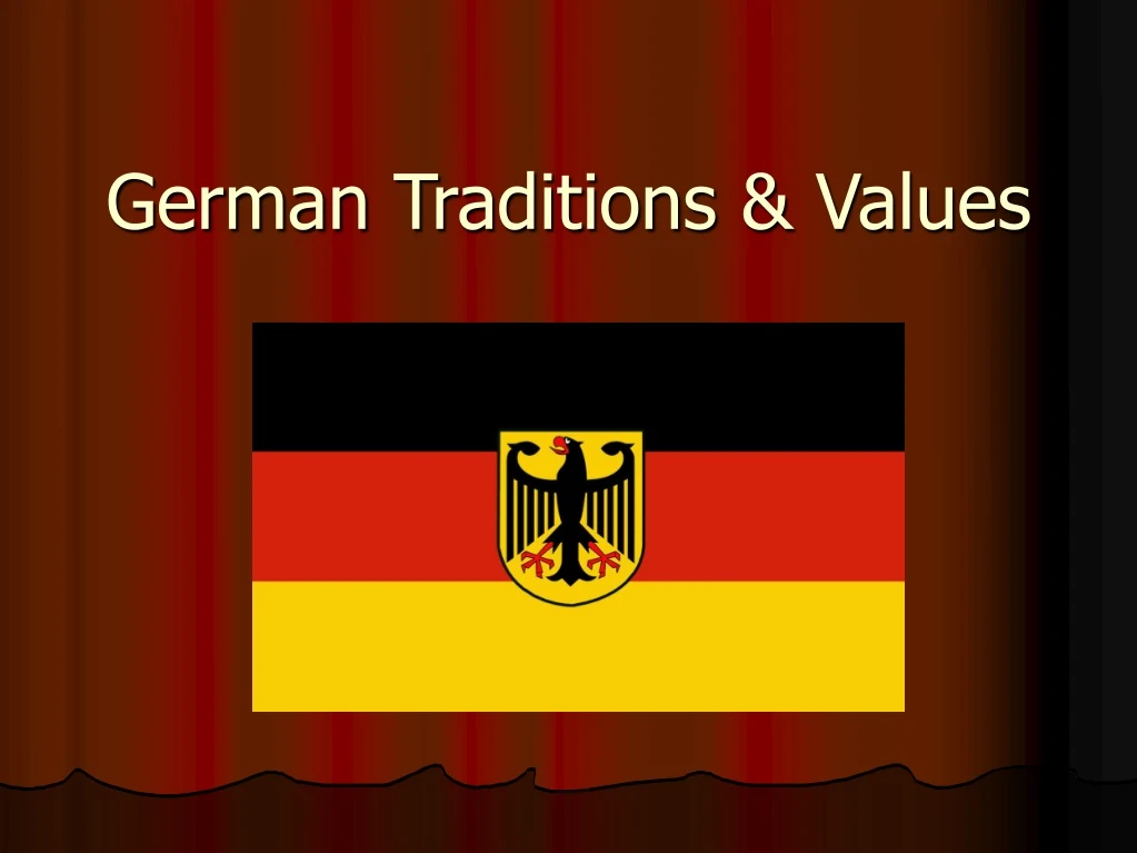 german traditions values