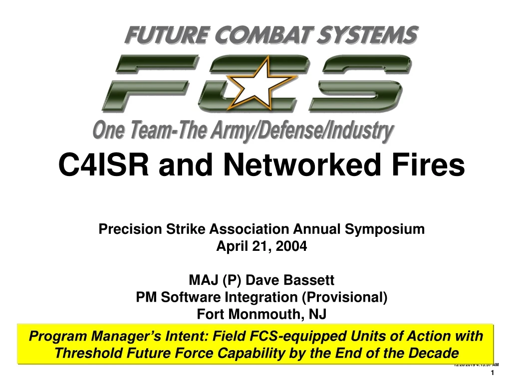 c4isr and networked fires precision strike