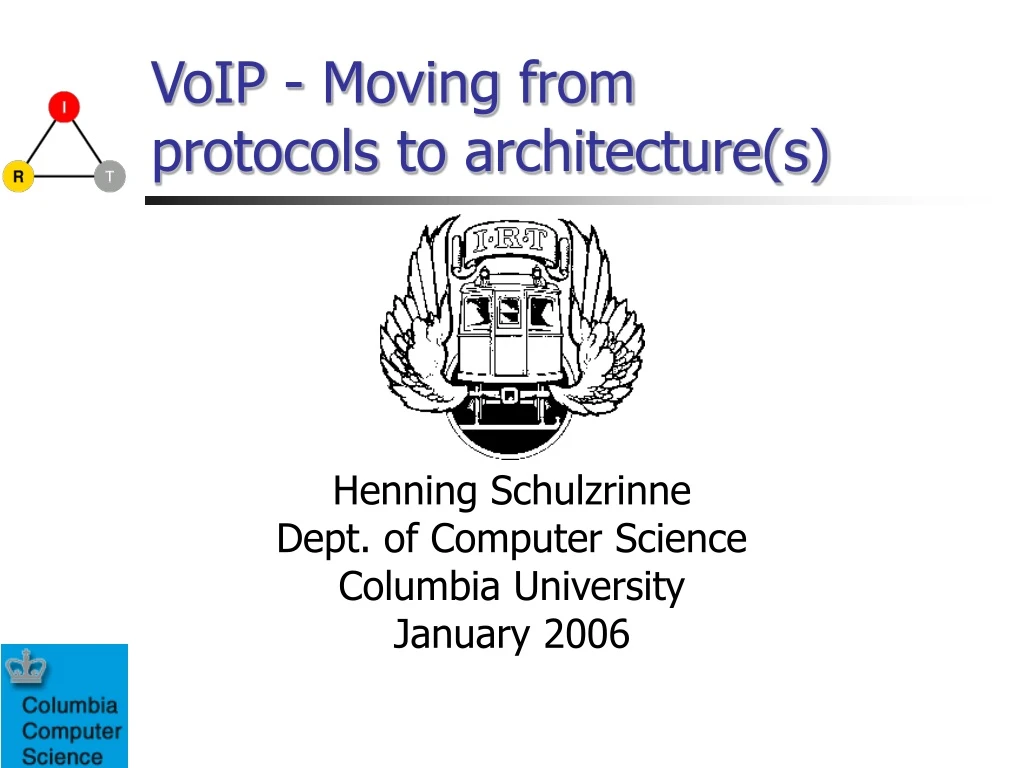 voip moving from protocols to architecture s