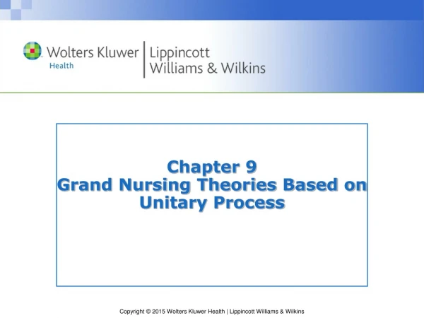 Chapter 9 Grand Nursing Theories Based on Unitary Process