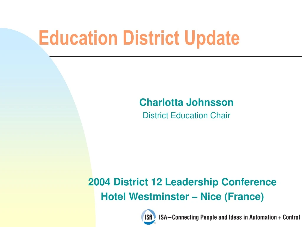 education district update