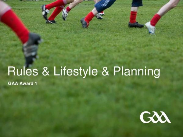 Rules &amp; Lifestyle &amp; Planning