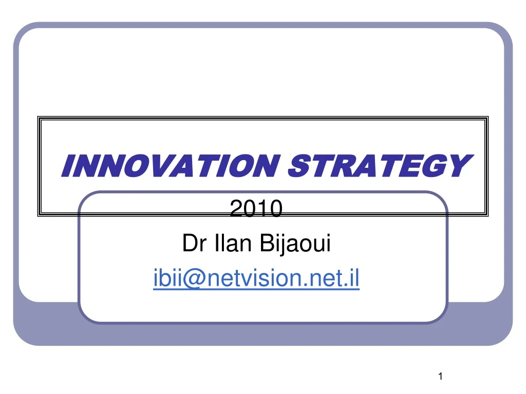 innovation strategy
