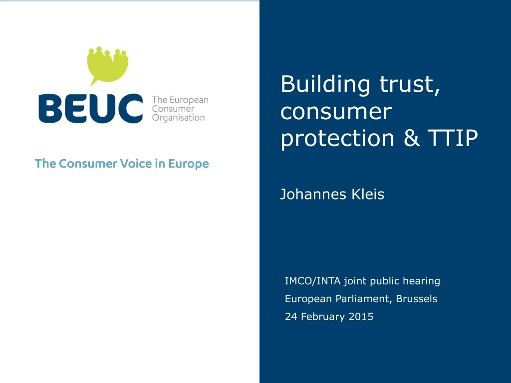 building trust consumer protection ttip johannes