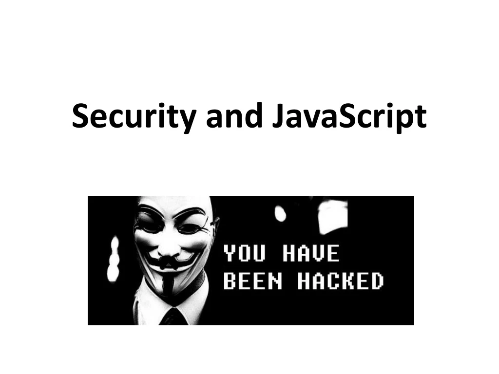 security and javascript