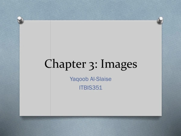Chapter 3: Images