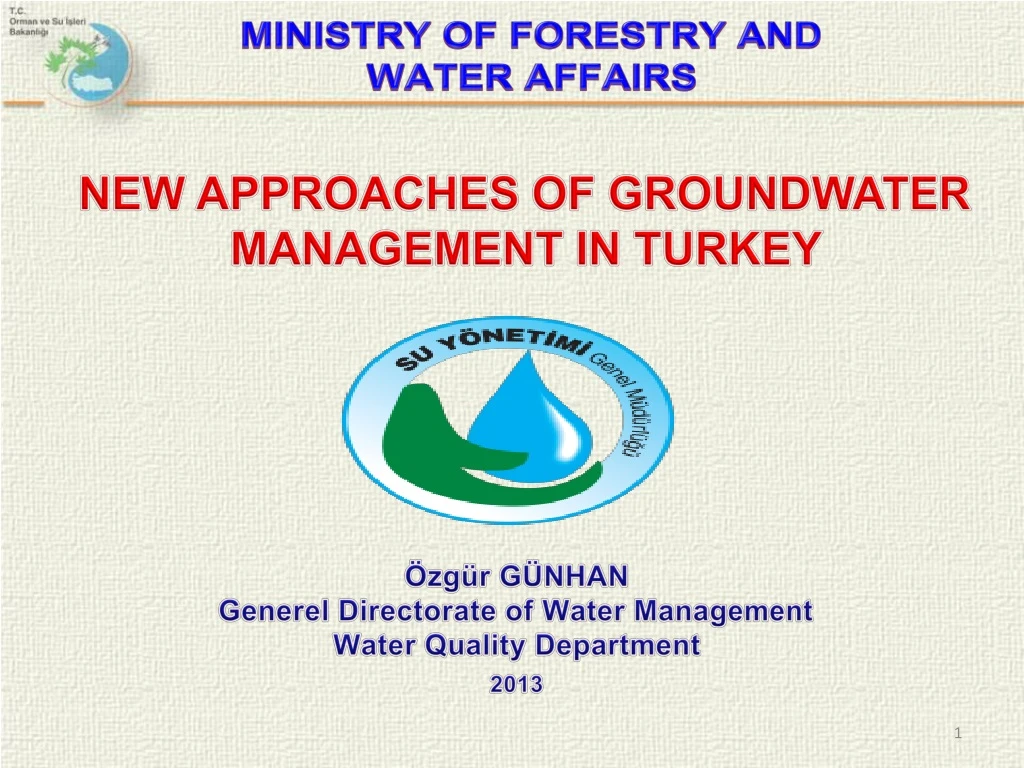 ministry of forestry and water affairs