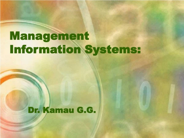 Management Information Systems: