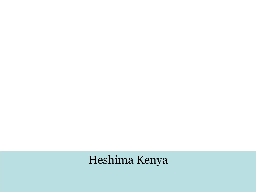 heshima kenya