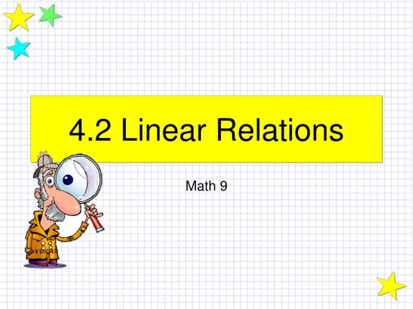 4.2 Linear Relations