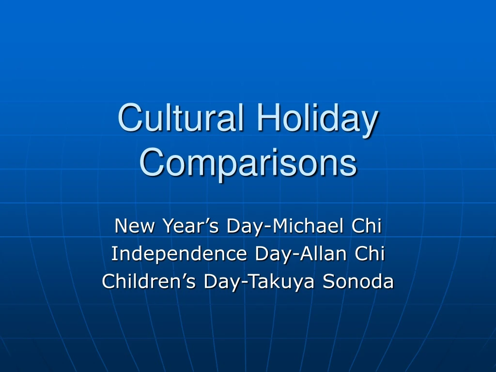 cultural holiday comparisons