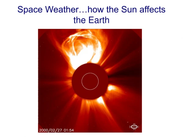 Space Weather…how the Sun affects the Earth