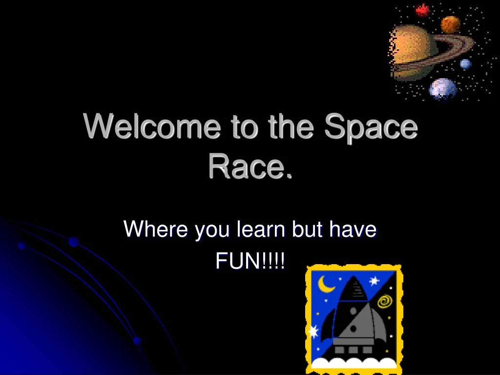 welcome to the space race