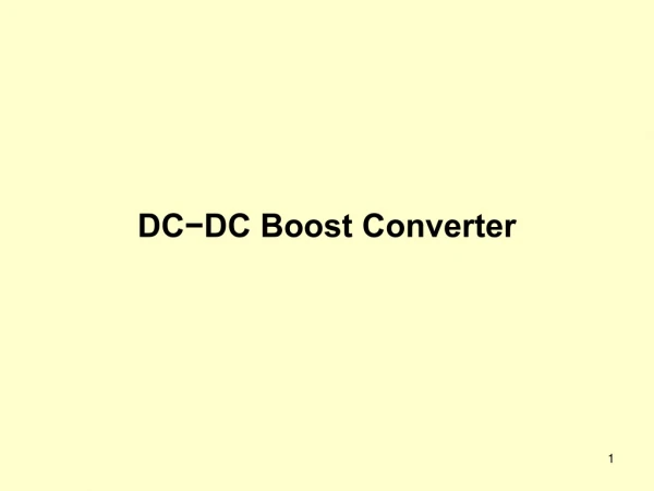 DC−DC Boost Converter
