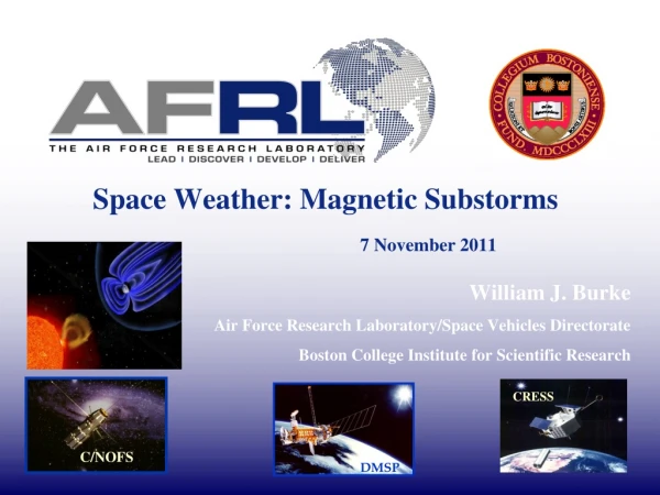 Space Weather: Magnetic Substorms  7 November 2011