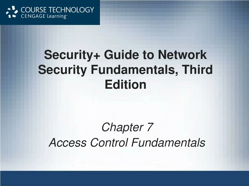 security guide to network security fundamentals third edition