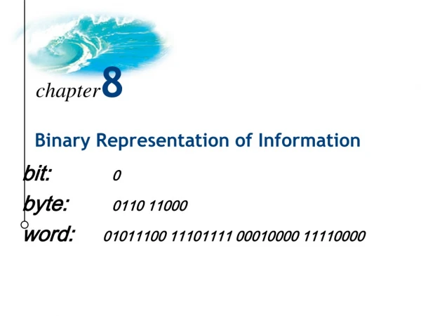 Binary Representation of Information