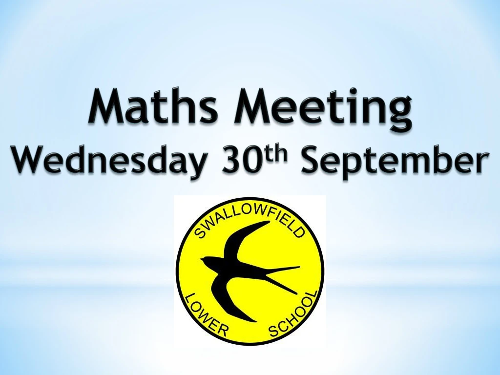 maths meeting