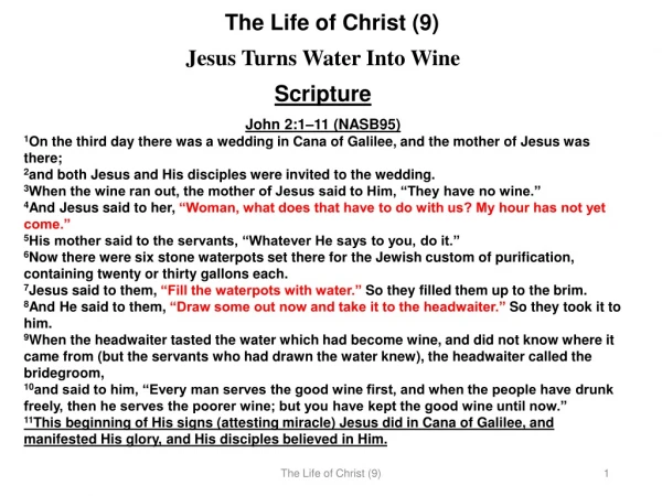 The Life of Christ (9)