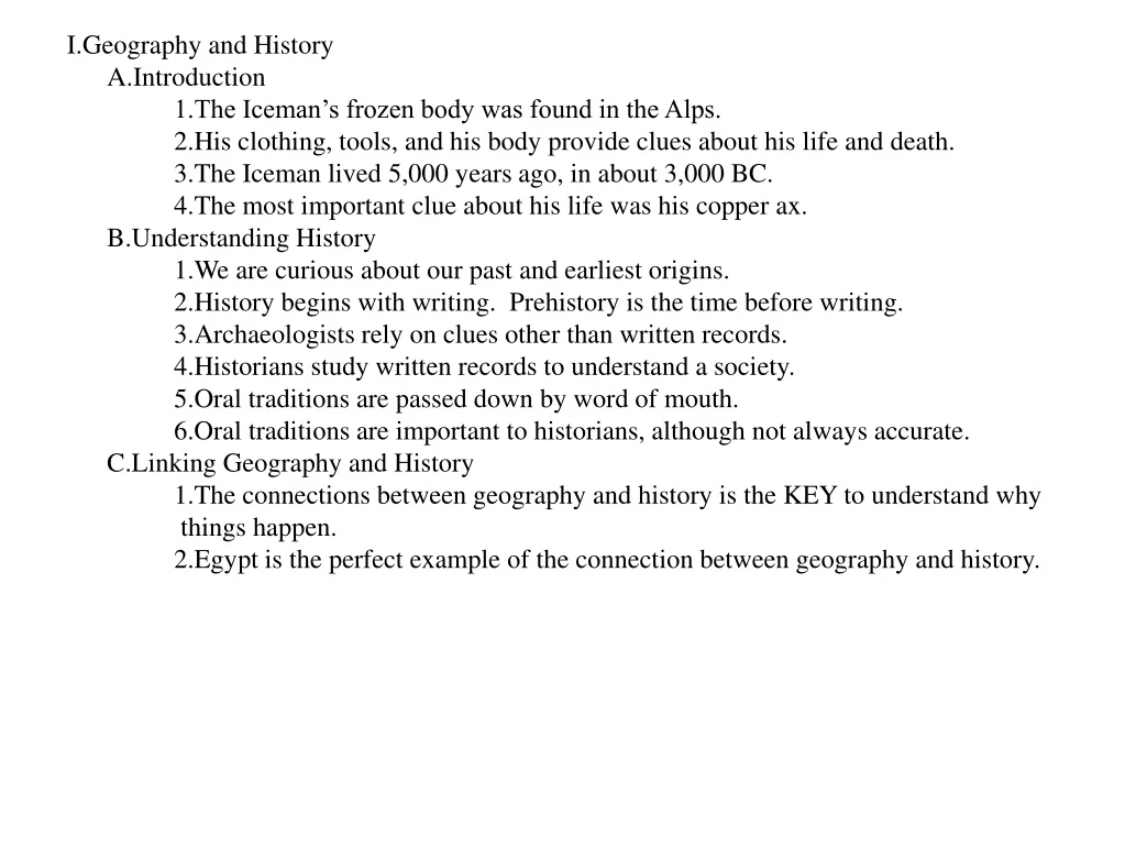 i geography and history a introduction